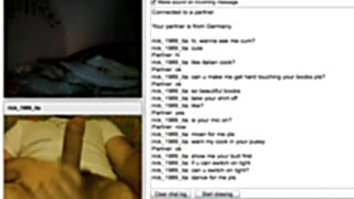 Chatroulette three, Cute Play with German Asian Chick
