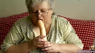OMAHOTEL hard dildos and BBW grannies