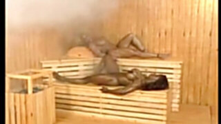 G/g muscles dolls get sweaty in the sauna