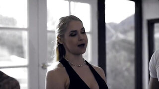 Big boobs blonde MILF wants to help him stay motivated