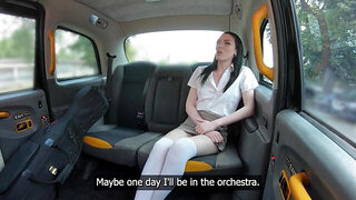 Prague pussy gets banged in that fucking taxi