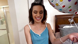 POV brunette bang with a cute girl who needs dick