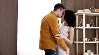 Stunning Euro cutie gets fucked by her boyfriend