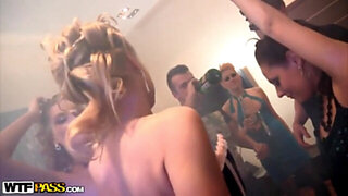 Hot sex party with insatiable babes
