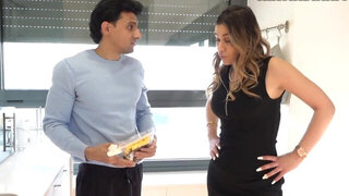 Elegant babe fitted with Indian cock during standing XXX scenes