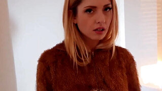 Small tits blonde is going to get her pussy fucked sideways