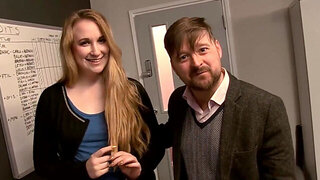 Anna Darling having office sex in front of her husband