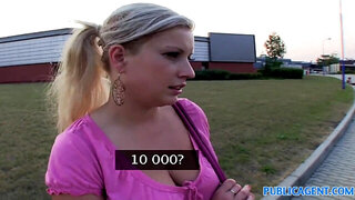 PublicAgent HD Fat boobie ash-blonde bitchy on my car bonnet