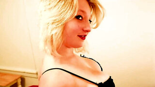 Hot blonde is covered in semen after the POV screwing