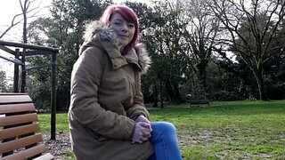 Redheaded cutie is ready to show us what she's got