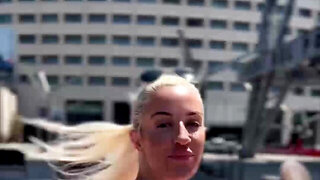 Sienna Day has a date with her partner in Barcelona