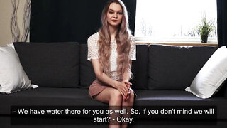 Helen Ondine shows off her tight vag before anything else