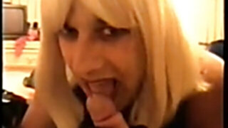 Dark-Hued satin blow n spunk