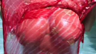 Flaming MILF enjoys the swimming pool naked