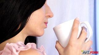 Arousing artistic sex video with lusty babe