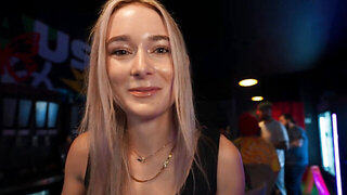Wild teen whore does not mind getting fucked in public