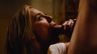 Charming blonde sucks the cock wet in advance to a seductive fuck