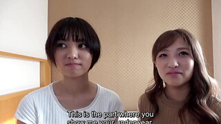 Dude is going to have two tight Asians to fuck together