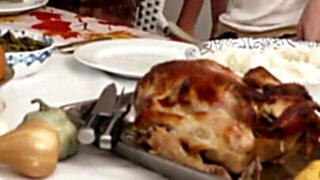 Thanksgiving-themed fuck with the prettiest babes