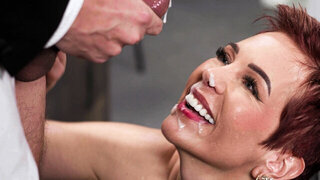 New widow is going to get fucked by a hung stud