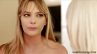 Big sissy Kenna licks the sweet pussy of her lil sissy