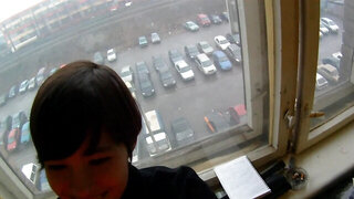 Hot and shy chick must show her body at a job interview