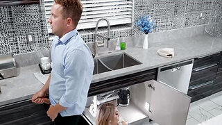 Girl with a sexy body gets fucked by her latest client