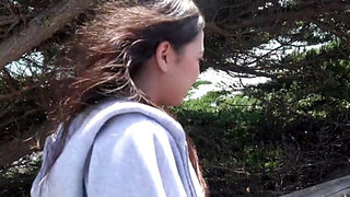Vacationing hottie Brianna Arson lets him nail her