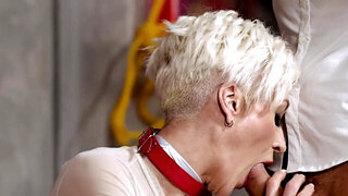 BDSM video with the GILF blonde bimbo Tanya Virago