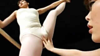 Ballet woman with schlong taunted