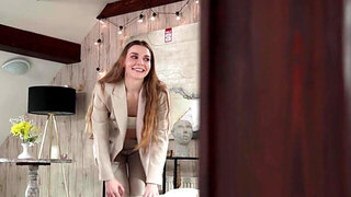 Two European girls enjoying the wildest action possible