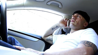 Busty woman is eaten out and gives a sloppy blowjob