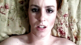 Redheaded lady enjoying POV riding and sucking
