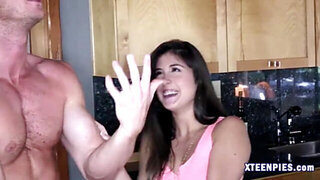 Natalie Monroe pussy screwed and creampied by car mechanic