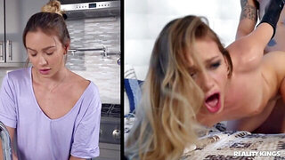 Boss turns to slave and gets fucked by hot maid