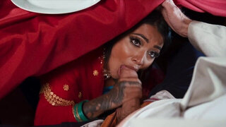 Skinny fucker gets to enjoy a hot Indian pussy