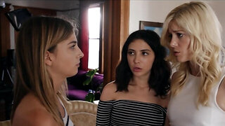 Wonderful skinny pussies hook up being left alone on sofa