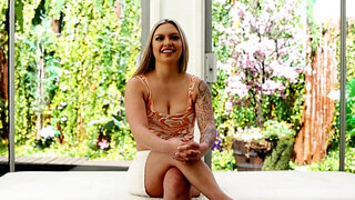Big tits blonde joins a crazy fucking session here