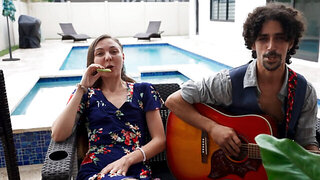 Public pleasure with a blonde who looks perfect in POV