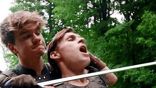 Fighting with swords is not as entertaining as cock fights