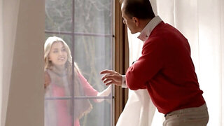 Stunning blonde is fucked by the older professor