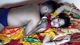 Thick woman from India gets groped and gives a handjob
