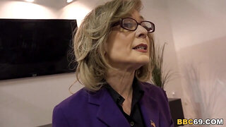 Nina Hartley Interracial Gangbang