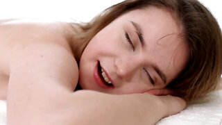 Bella Gray blows a kinky masseur and gets fucked hard