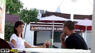 Hot pick up girl Carla driving men crazy scene 4