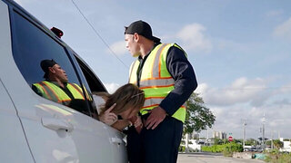 Brandy Renee banging with her legs spread in public