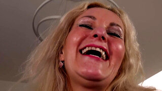 A mature woman and the slutty maid take on two dicks