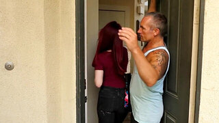 Stepdad is going to take care of this bitchy slut
