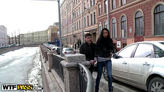 Skinny gal nailed during realityporn fuck