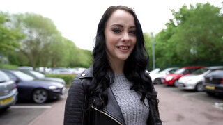 Pretty trimmed pussy of a slut has to be fucked for cash